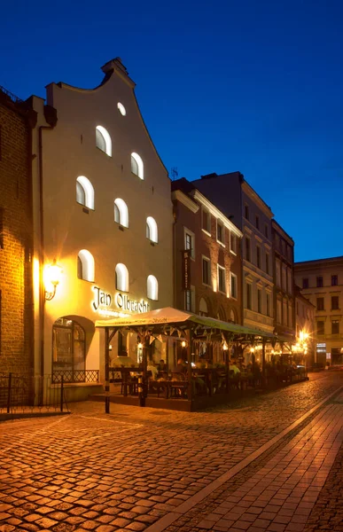 Jan Olbracht Browar Staromiejski Restoranı Torun Daki Szczytna Caddesinde Polonya — Stok fotoğraf