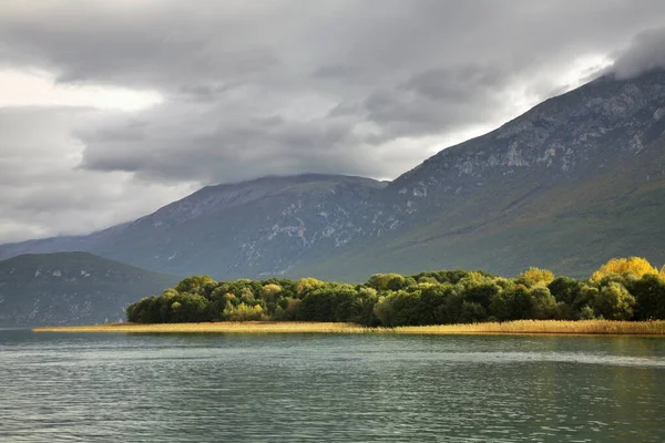 Lago Ohrid Cerca Saint Naum Macedonia — Foto de Stock