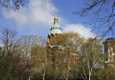 Helsinki 'deki Uspenski Katedrali. Finlandiya
