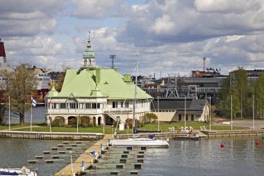 Helsinki yakınlarındaki Valkosaari adası. Finlandiya