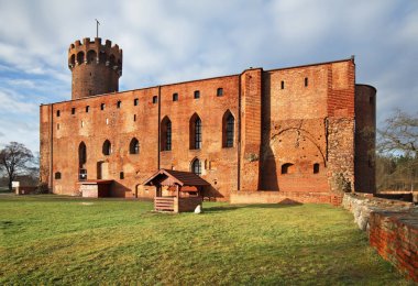 Swiecie Kalesi manzarası. Polonya