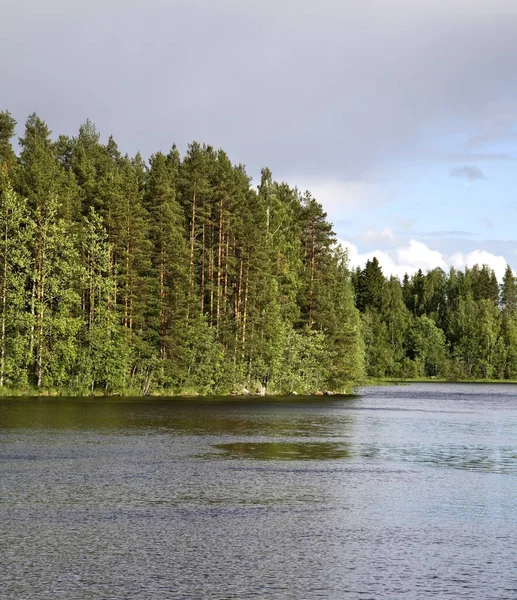 Lago Ruokosalmi Lomarantala Tahko Finlândia — Fotografia de Stock