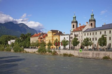 Innsbruck manzarası. Tyrol. Avusturya