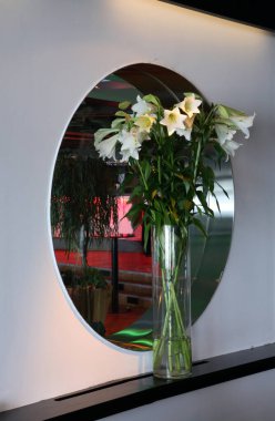 Hogfjallet kayak merkezindeki TB Grill Room restoranının bir parçası. Salen. Dalarna ilçesi. İsveç