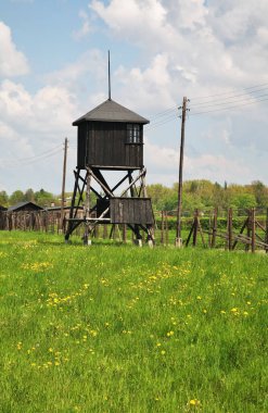 Lublin 'deki Majdanek toplama kampında. Polonya