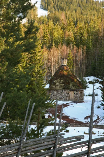 Trollhaus Tomteland Residenz Des Weihnachtsmannes Schweden — Stockfoto