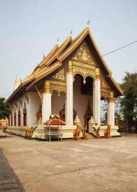Vientiane 'deki Luang Tai tapınağında. Laos