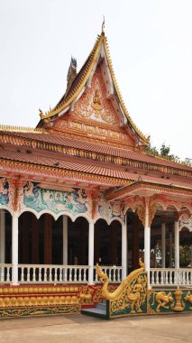 Vientiane 'deki Luang Tai tapınağında. Laos