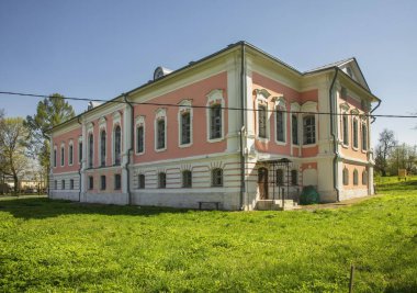 Estate Lopasnya-Zachatyevskoe in Chekhov (former Lopasnya). Russia clipart