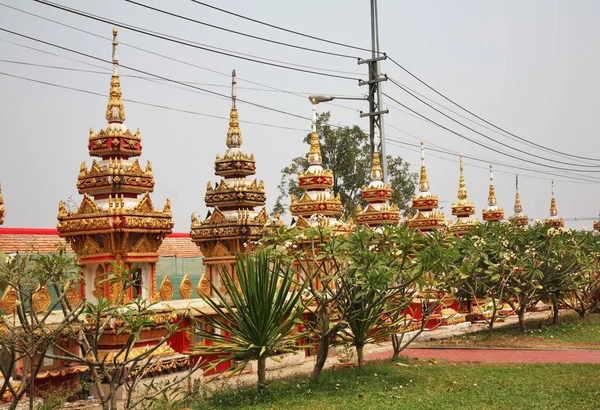 Portão Wat Que Luang Tai Templo Vientiane Laos — Fotografia de Stock