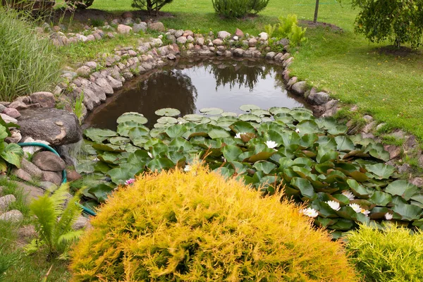 Giardino Vicino Alla Città Vilkaviskis Lituania — Foto Stock