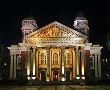 Sofya 'daki Ivan Vazov Ulusal Tiyatrosu. Bulgaristan