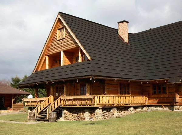 Traditional Wooden House Subcarpathian Voivodeship Poland — Stock Photo, Image