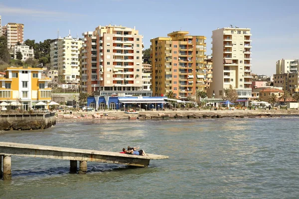 Paseo Marítimo Durres Albania — Foto de Stock