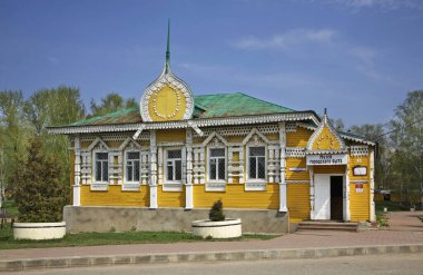 Uglich 'teki şehir yaşamı müzesi (halk kütüphanesi) temsilcilikleri. Yaroslavl oblast. Rusya