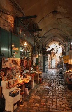 Kudüs 'te eski bir cadde. İsrail