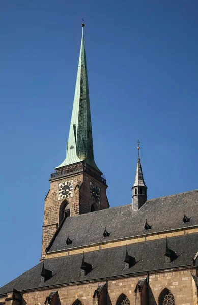 Cattedrale San Bartolomeo Piazza Della Repubblica Plzen Repubblica Ceca — Foto Stock