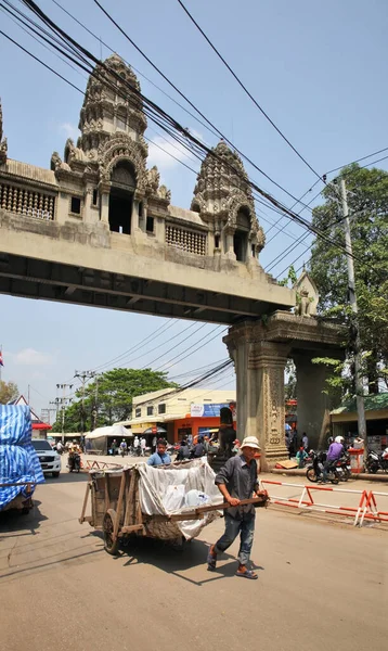 Border Crossing Thailand Cambodia Poipet Cambodia — Stock Photo, Image