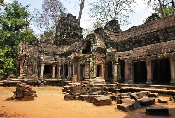 Templul Prohm Din Angkor Provincia Siem Reap Cambodgia — Fotografie, imagine de stoc