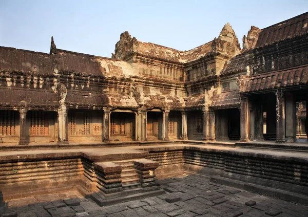 Angkor Wat Fővárosi Templom Siem Reap Tartomány Kambodzsa — Stock Fotó