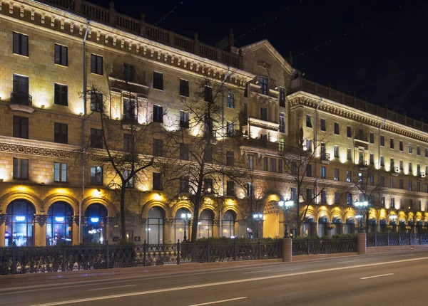 Calle Lenin Minsk Belarús — Foto de Stock