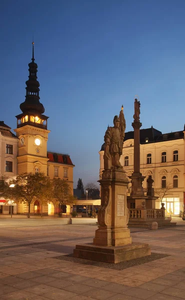 Statua Barocca San Florian Piazza Masaryk Ostrava Repubblica Ceca — Foto Stock