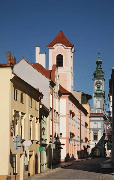 Alte Straße Ceske Budejovice Tschechien — Stockfoto