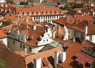 Küçük Şehir - Prag 'da Mala Strana. Çek Cumhuriyeti