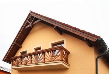 Liptovsky Mikulas yakınlarında bir ev parçası. Slovakya