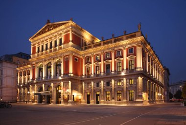Viyana 'da Wiener Musikverein. Avusturya
