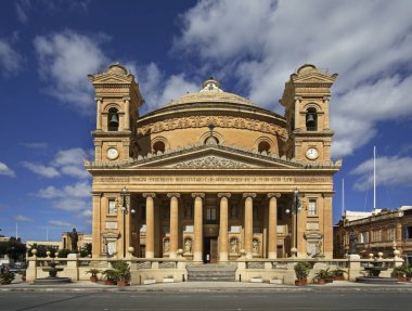 Mosta 'lı Rotunda - Meryem Ana' nın Hükmü Kilisesi. Mosta. Malta