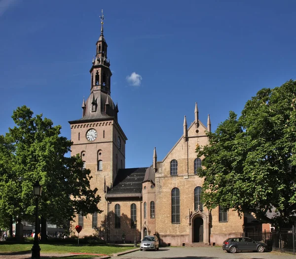 Kathedraal Van Oslo Domkirke Voormalige Kerk Van Onze Verlosser Oslo — Stockfoto