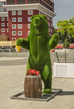 Stavropol 'deki Alexandrovskaya (Alexander) meydanı. Rusya