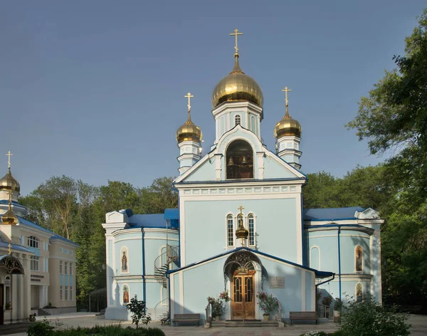 Sainte Dormition Gymnase Église Assomption Bienheureuse Vierge Marie Stavropol Russie — Photo