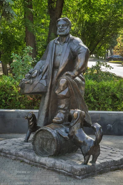 Памятник Купцу Ставрополе Россия — стоковое фото