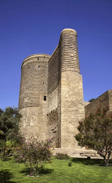 Maiden Tower Giz Galasi Baku Azerbaijan — Stock Photo, Image