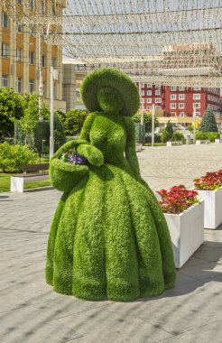 Stavropol 'deki Alexandrovskaya (Alexander) meydanı. Rusya