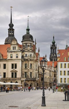 Dresden 'de eski bir kasaba. Almanya