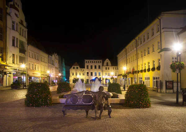 Piazza Del Mercato Zary Polonia — Foto Stock