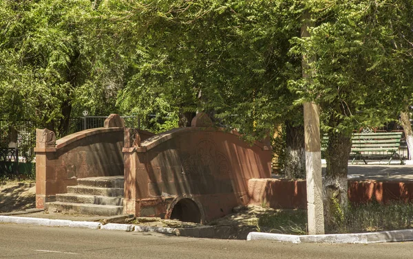 Stone Bridge Lenin Street Elista Republic Kalmykia Russia — Stock Photo, Image