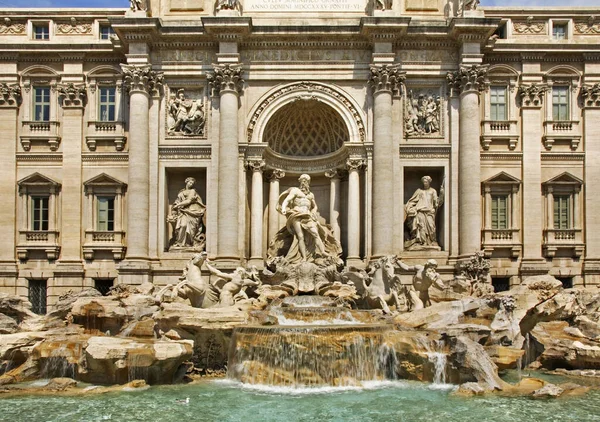 Fonte Trevi Fontana Trevi Roma Itália — Fotografia de Stock