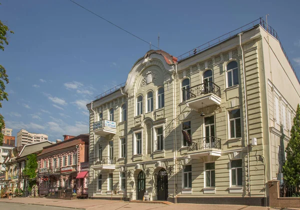 Κερδοφόρο Σπίτι Του Kremer Στην Οδό Pushkinskaya Στο Rostov Don — Φωτογραφία Αρχείου