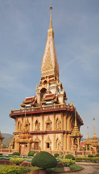 Wat Chalong Wat Chaithararam Templo Subdistrito Chalong Província Phuket Tailândia — Fotografia de Stock