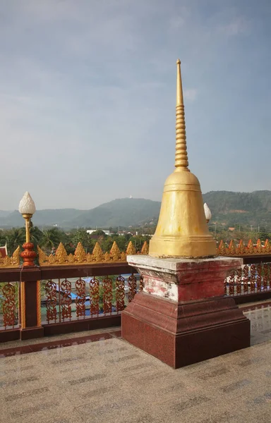 Wat Chalong Wat Chaitharam Ναός Στην Υποπεριοχή Chalong Επαρχία Πουκέτ — Φωτογραφία Αρχείου