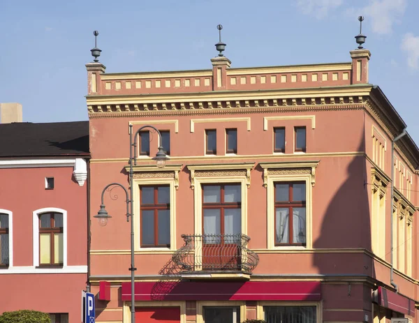 Fragment House John Paul Square Wabrzezno Poland — Stock Photo, Image