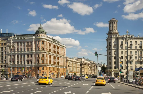 Plaza Pushkinskaya Pushkin Moscú Rusia — Foto de Stock