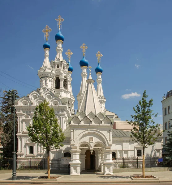 Igreja Natividade Bem Aventurada Virgem Maria Putinki Moscou Rússia — Fotografia de Stock