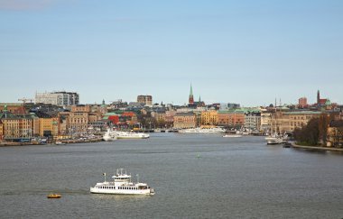Stockholm 'de eski bir kasaba. İsveç