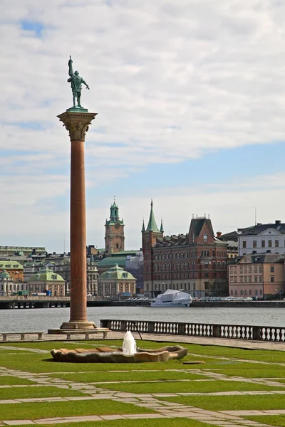 Engelbrecht-Denkmal am Stockholmer Rathaus. Schweden — Stockfoto