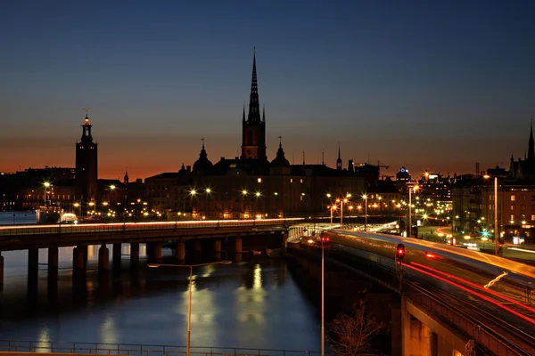 Stockholm Köprüsü. İsveç — Stok fotoğraf